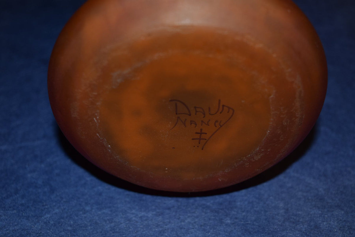 Vase Daum pièce d'exception de la manufacture lorraine