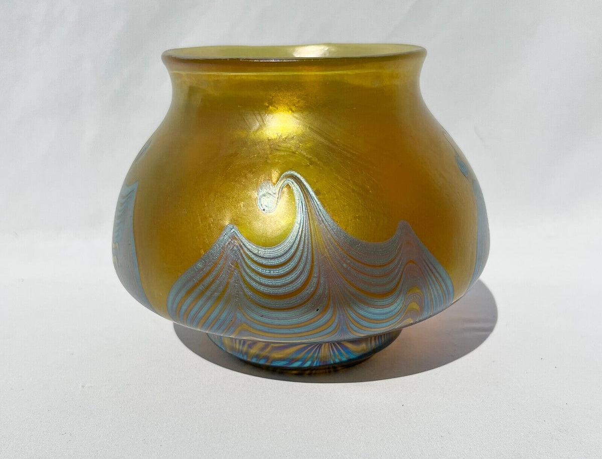 Vase vintage bohème irisé