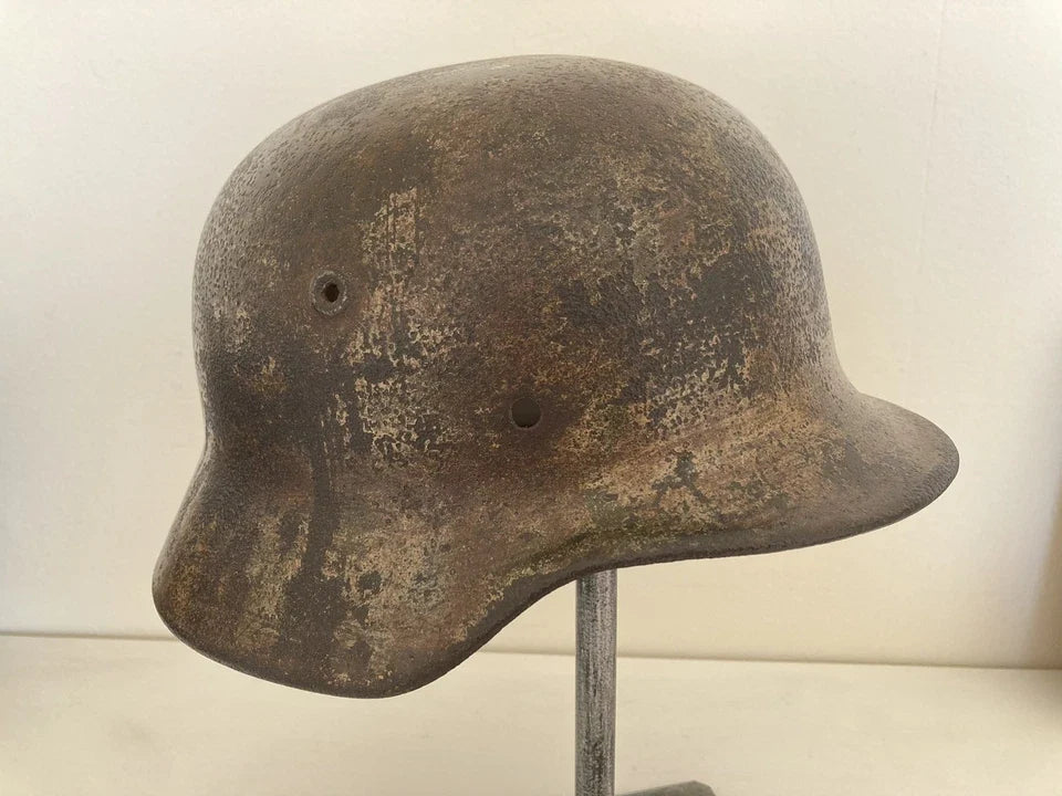 Casque allemand camouflé Normandie
