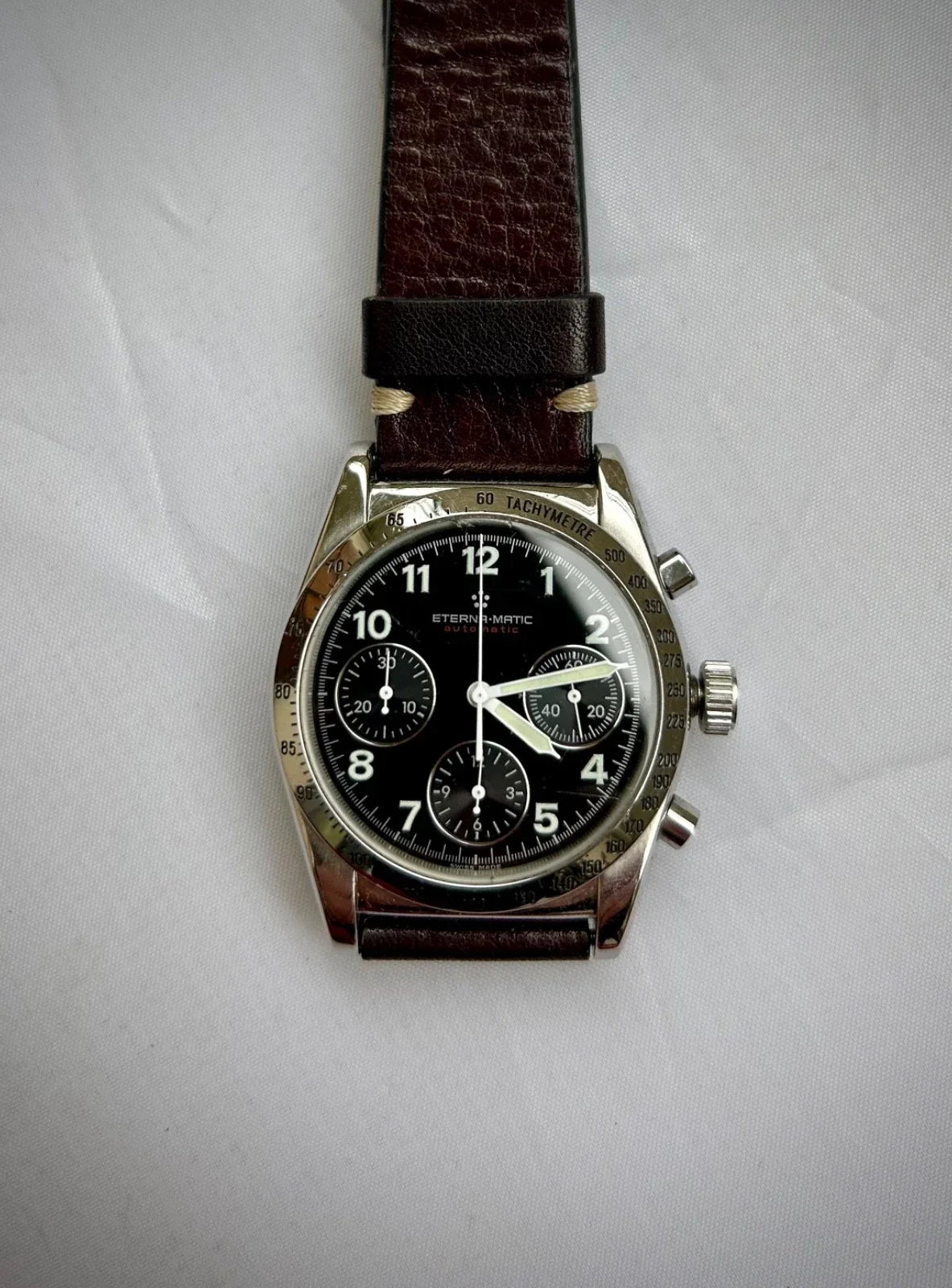 Chronographe eterna matic automatique de type militaire