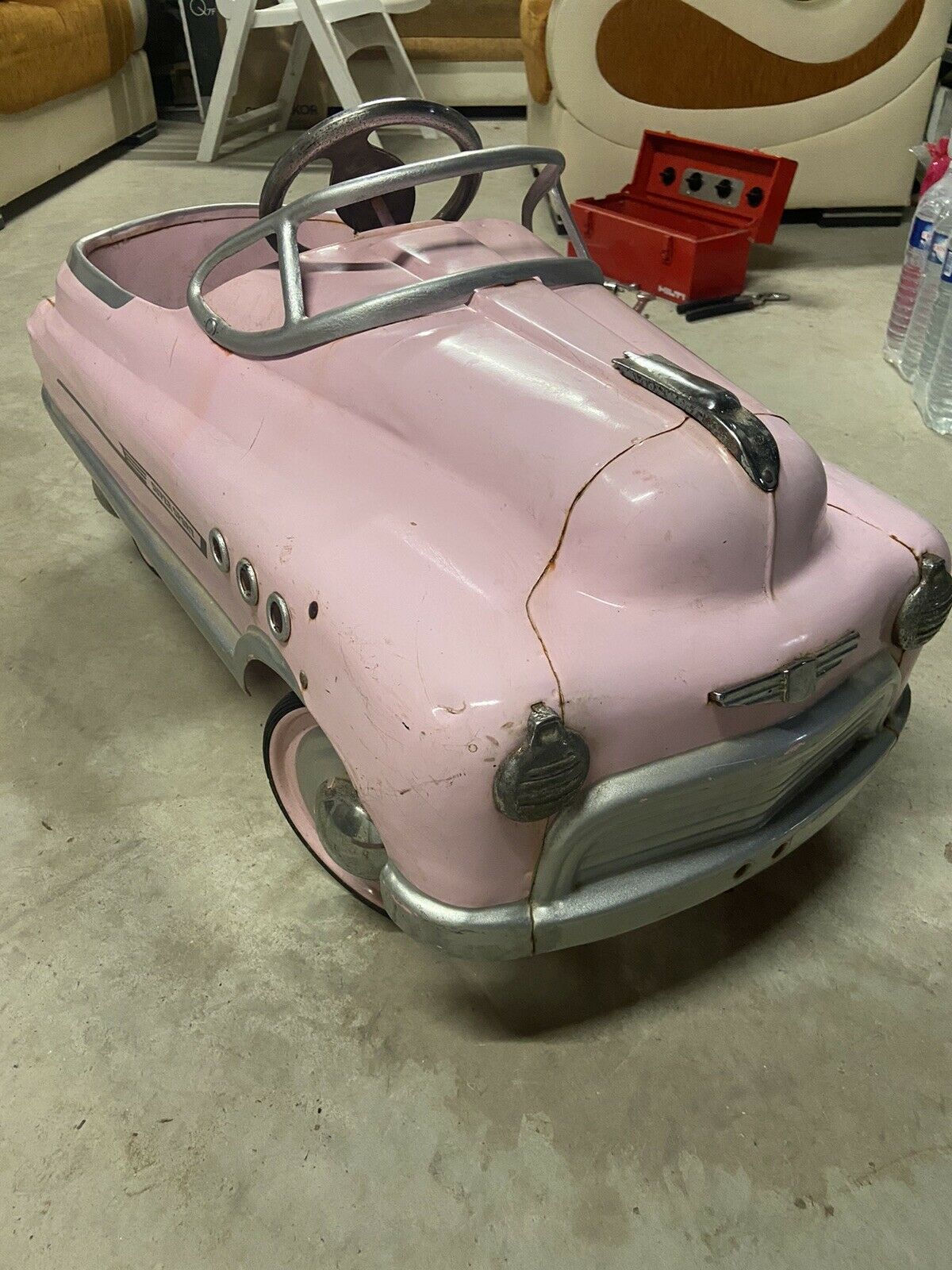 Voiture A Pedales Anciennes Buick Metal.