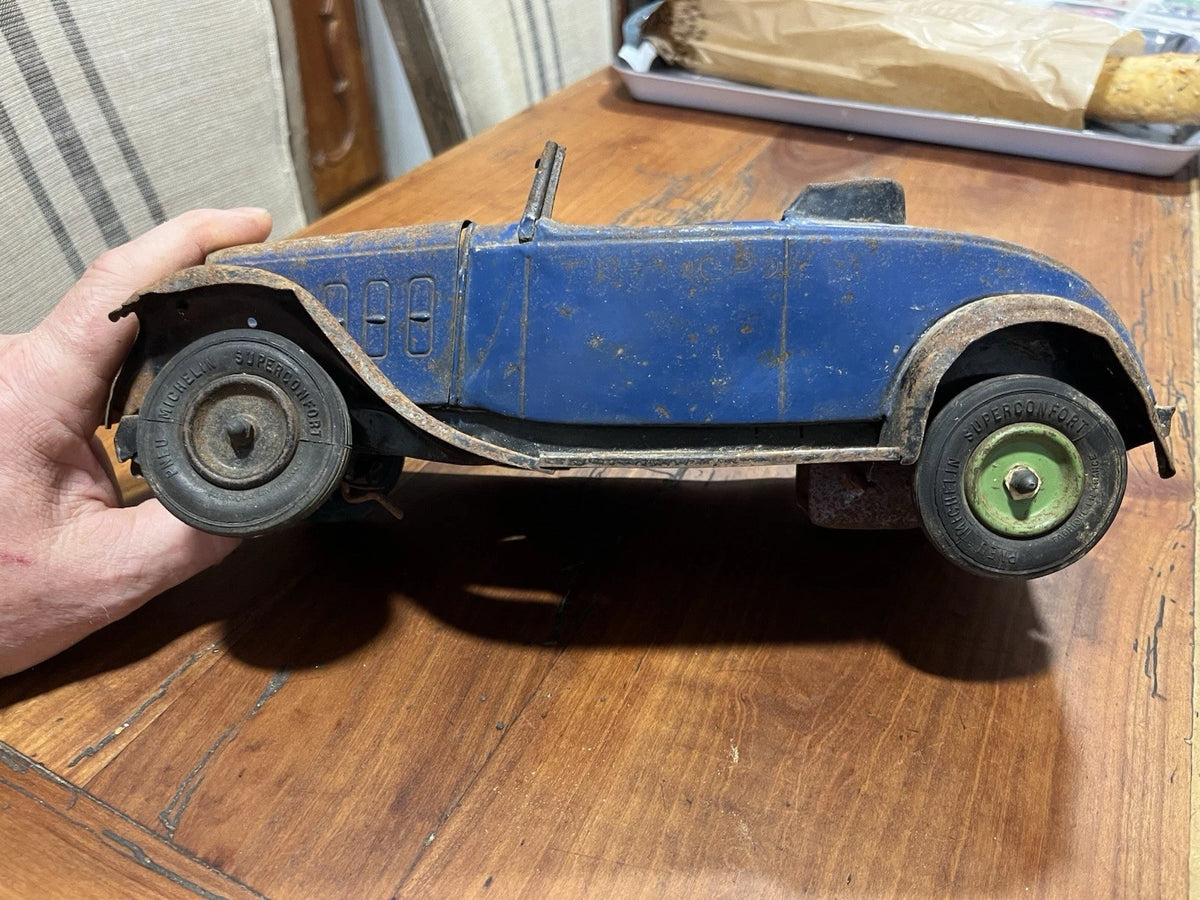 JOUET VOITURE EN TOLE AUTOMOBILE MÉCANIQUE ANDRÉ CITROËN