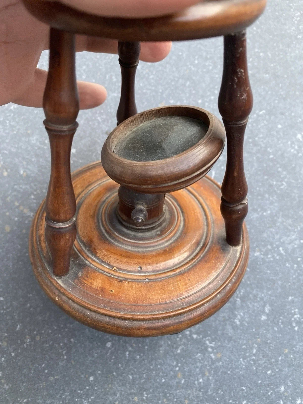 Ancien microscope en bois nuremberg époque xviiieme