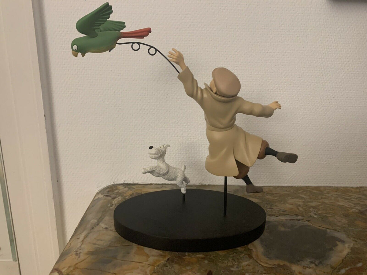 Tintin et Milou Perroquet. Leblon Delienne Moulinsart
