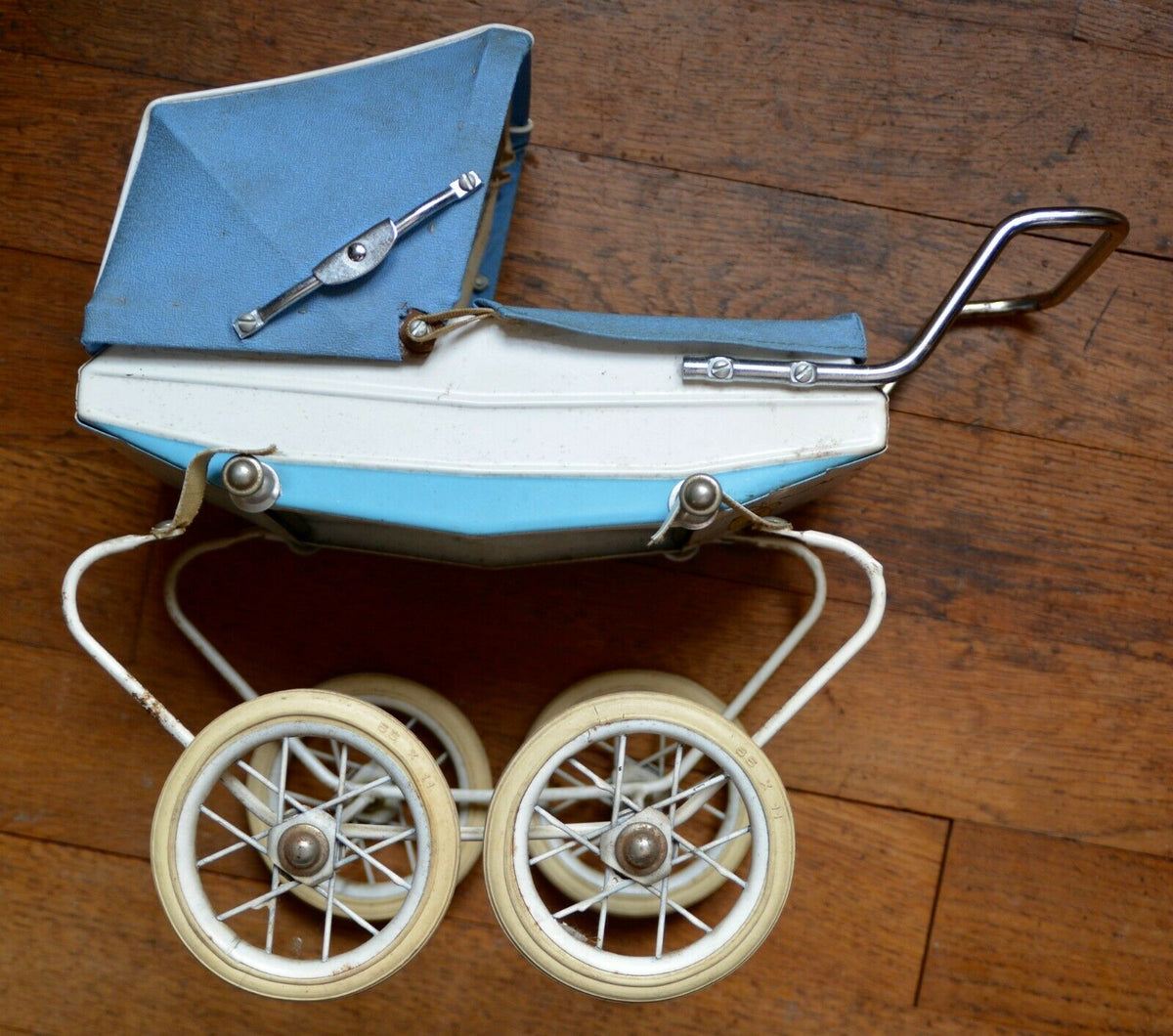 Landau Poussette de Poupée Ancien Doucet 1950