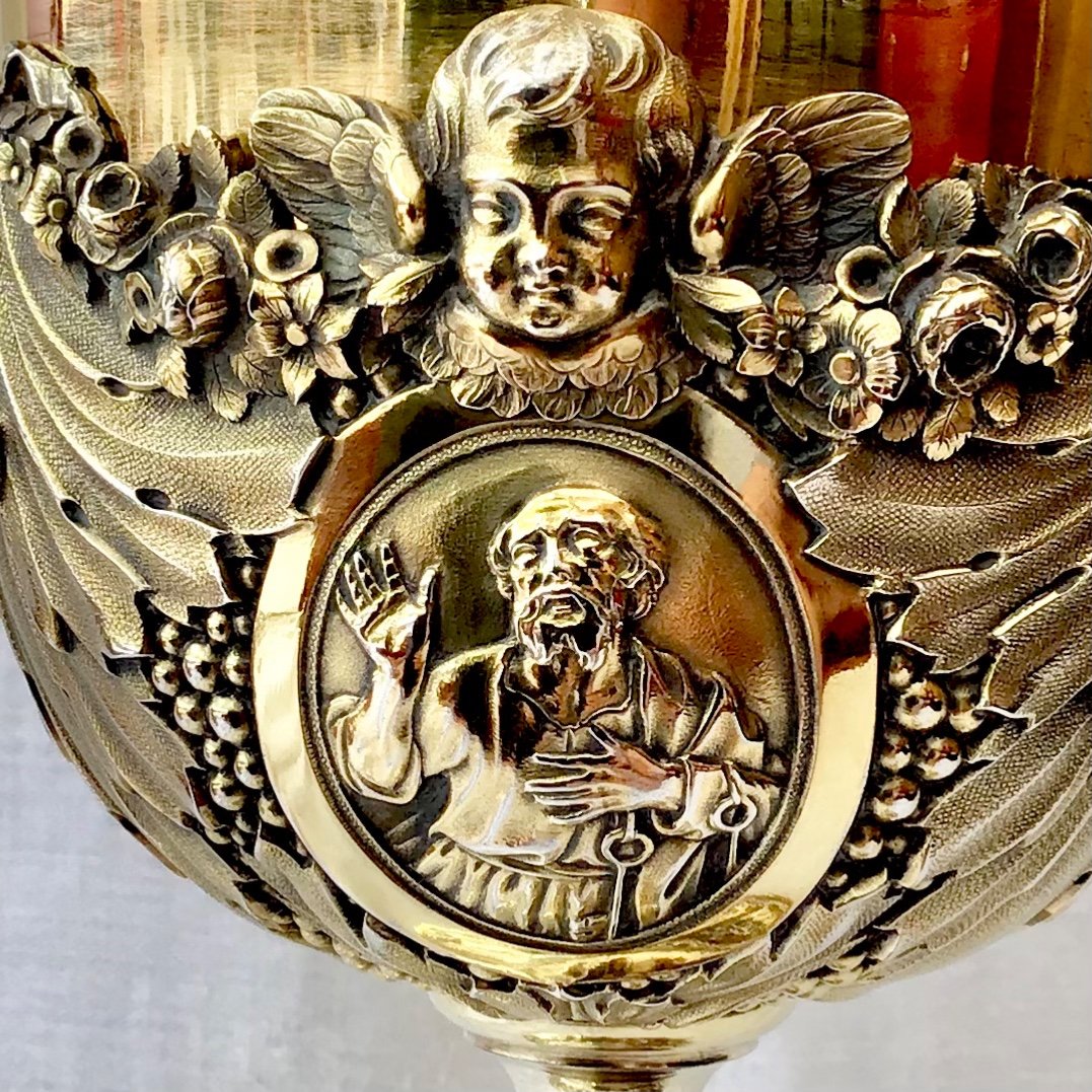 Calice Louis XVI, Argent Massif Doré  1780-1800