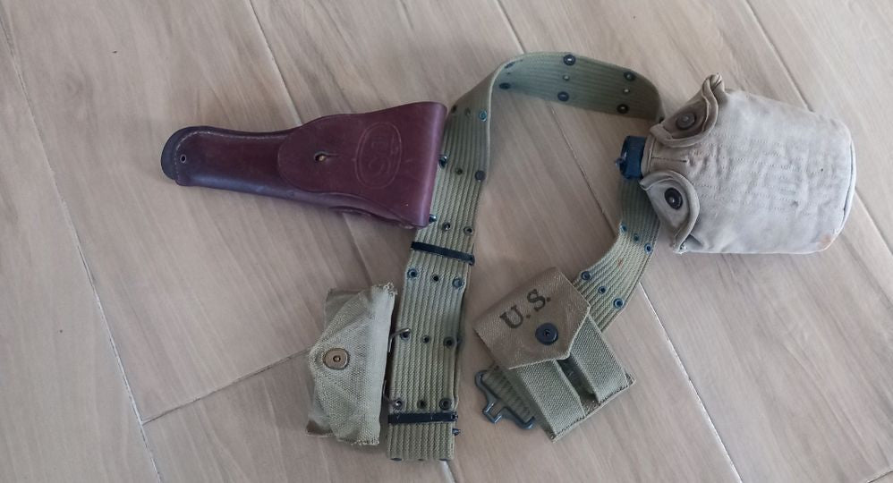 original Ensemble complet d'équipement militaire américain de la Seconde Guerre mondiale