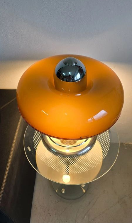 Rare lampe de bureau, vintage, 1970, Meblo, Guzzini, Space Age