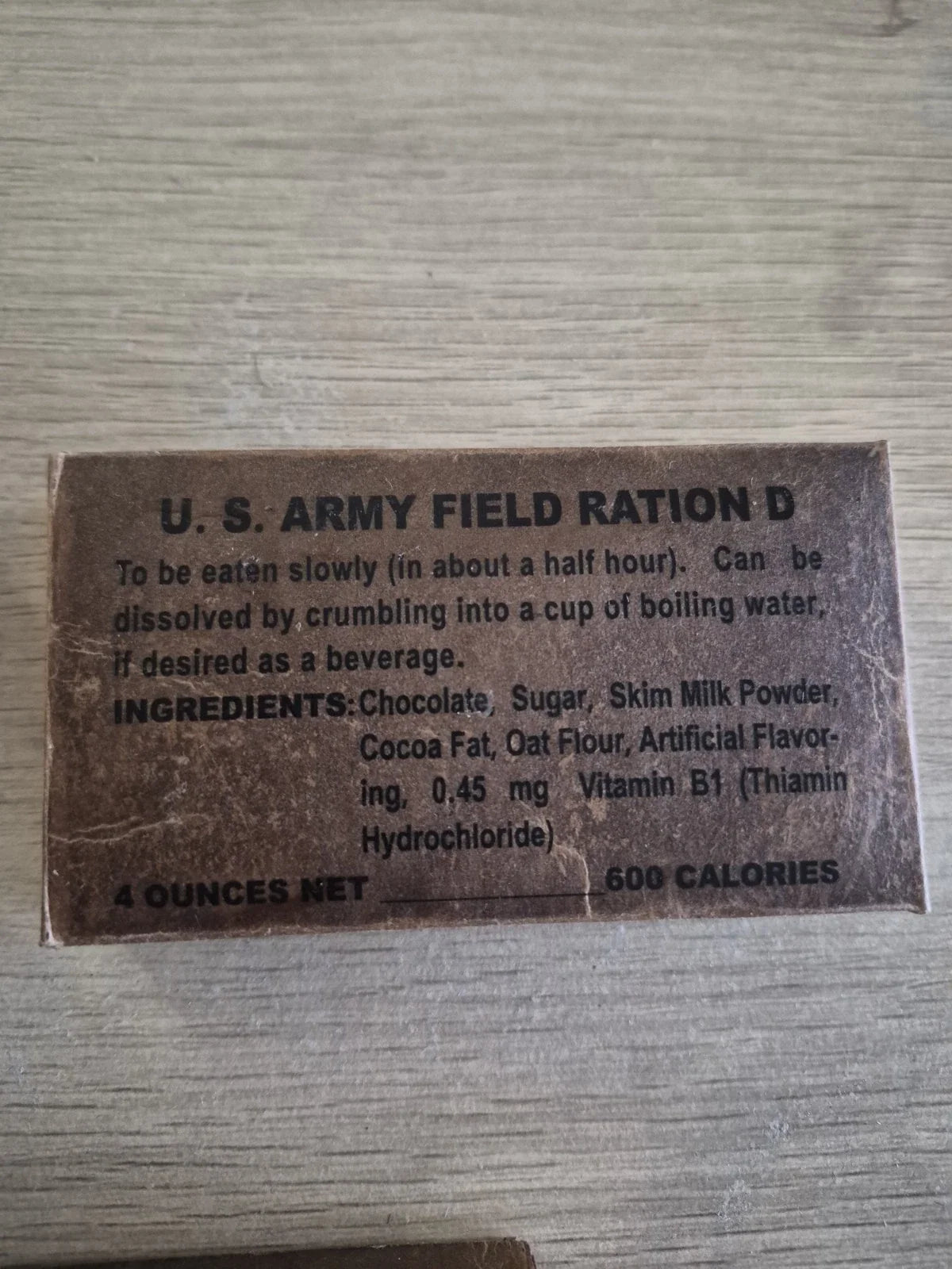Lot de 12 rations type d us ww2