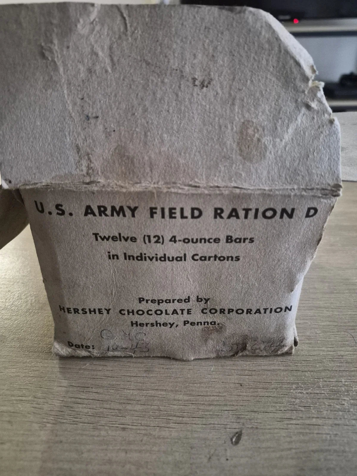 Lot de 12 rations type d us ww2