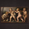 Ancien tableau allegorie angelots huile sur toile