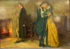 Peinture à l'huile sur bois du XVIIIe siècle intitulée Le porte-morve
