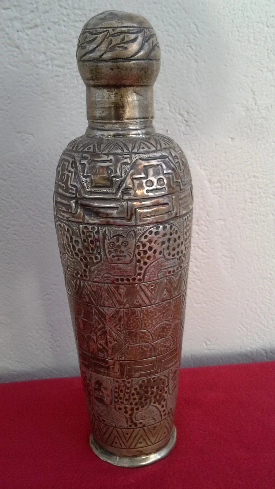 Ancien shaker à cocktail en argent sterling