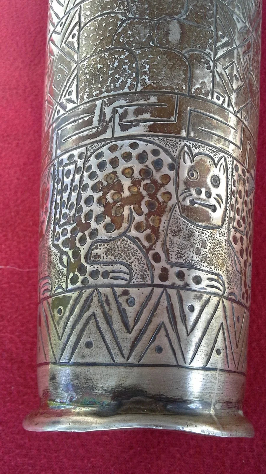 Ancien shaker à cocktail en argent sterling