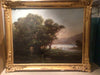 Tableau de l'artiste G. Stähly représentant Därligan sur le lac de Thoune