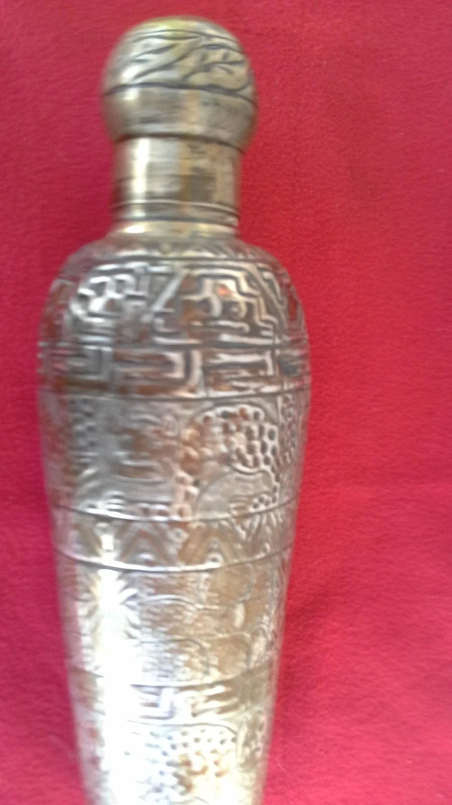 Ancien shaker à cocktail en argent sterling