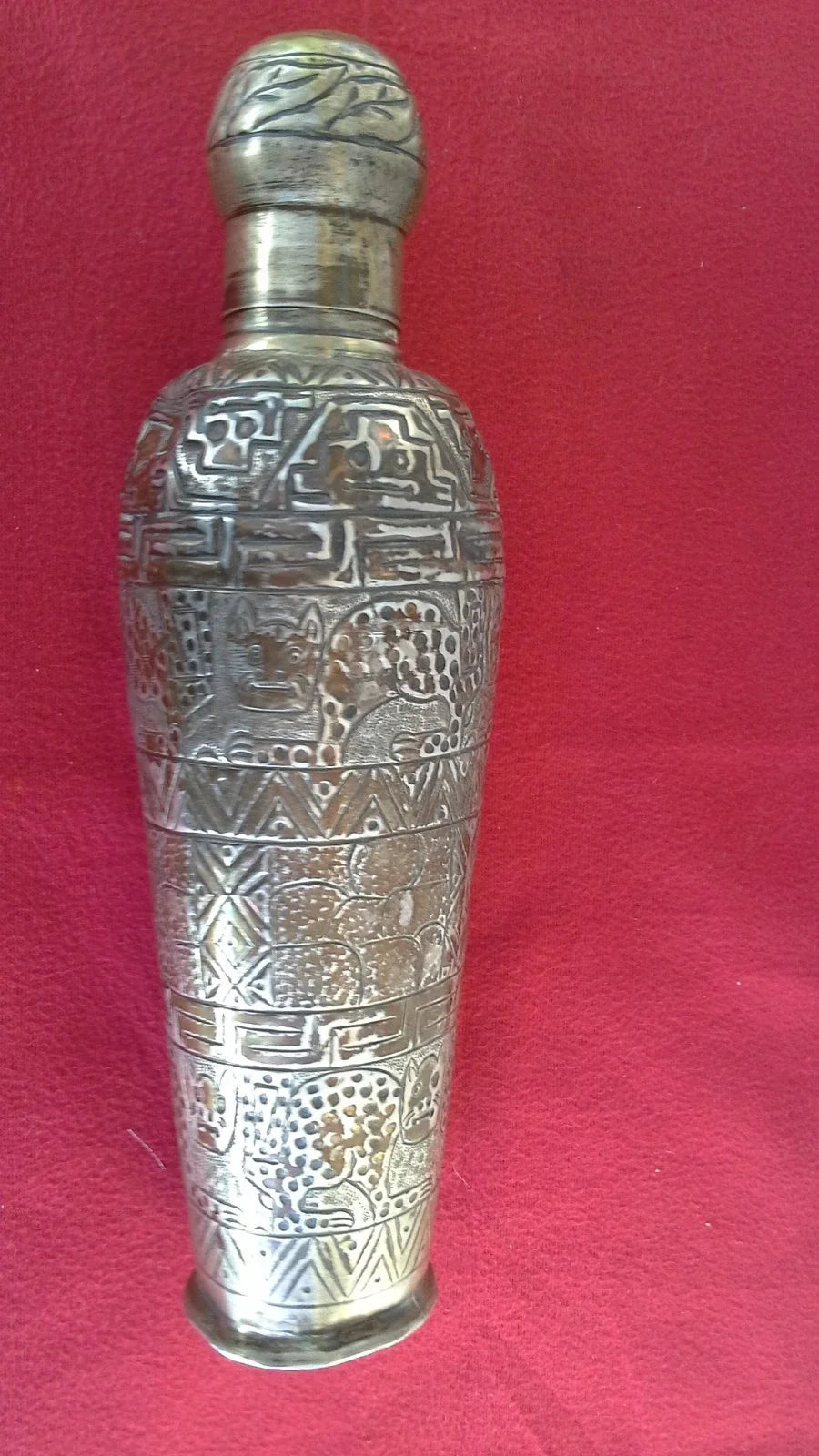 Ancien shaker à cocktail en argent sterling