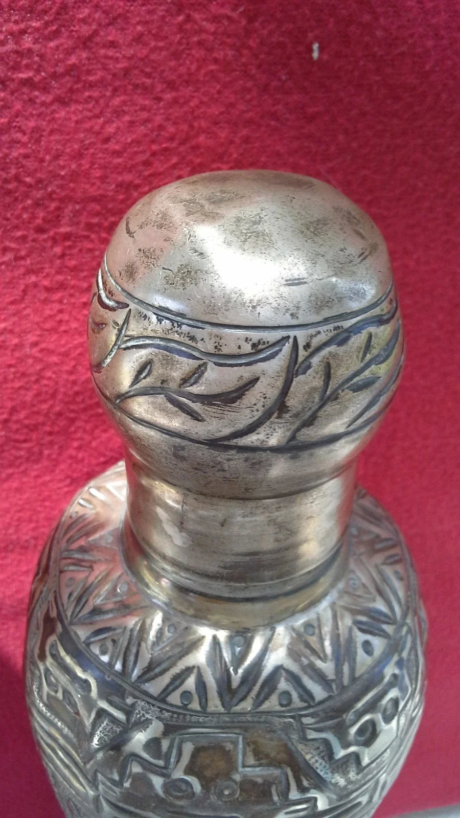 Ancien shaker à cocktail en argent sterling
