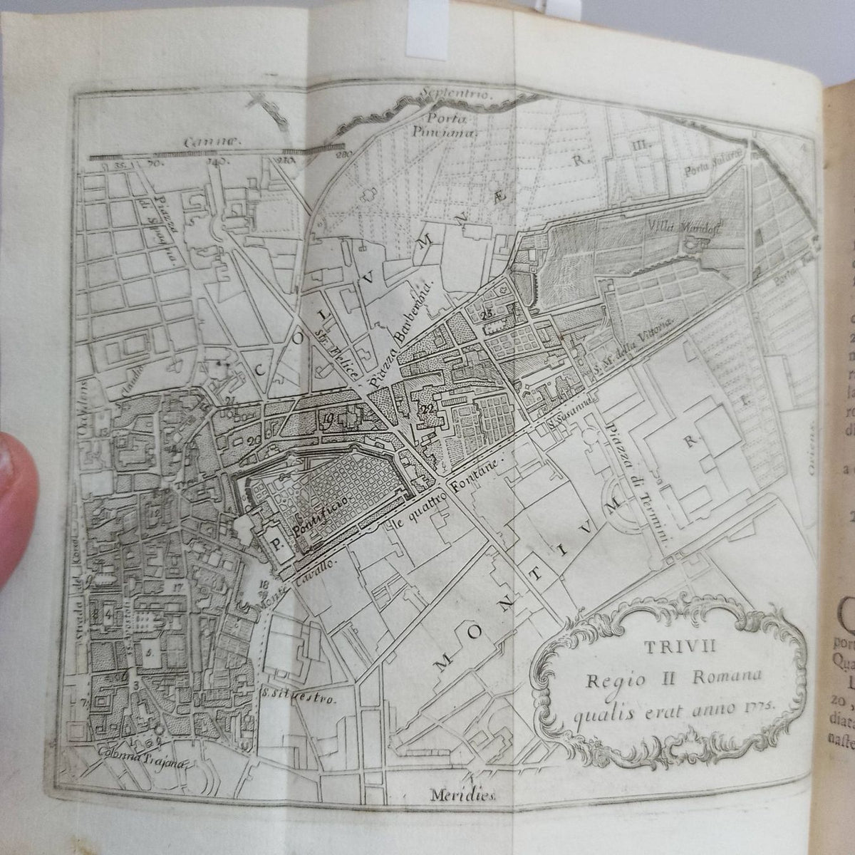 Guide touristique de Rome, édition rare de 1774