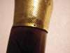 Canne ancienne pommeau or 18k poinçon tête d'aigle