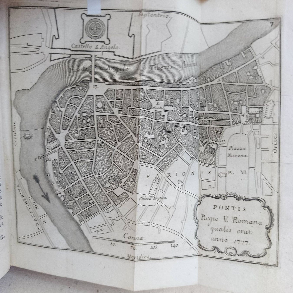 Guide touristique de Rome, édition rare de 1774