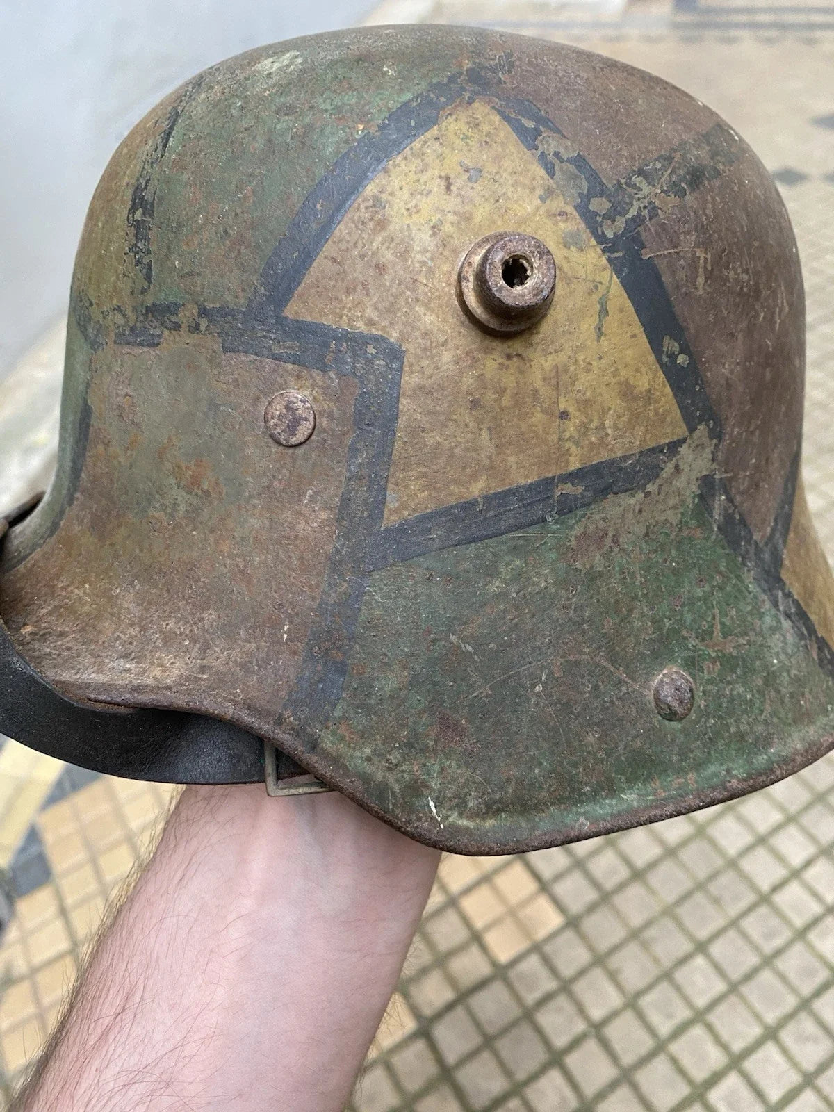 Casque allemand mod.16 camouflé tortue