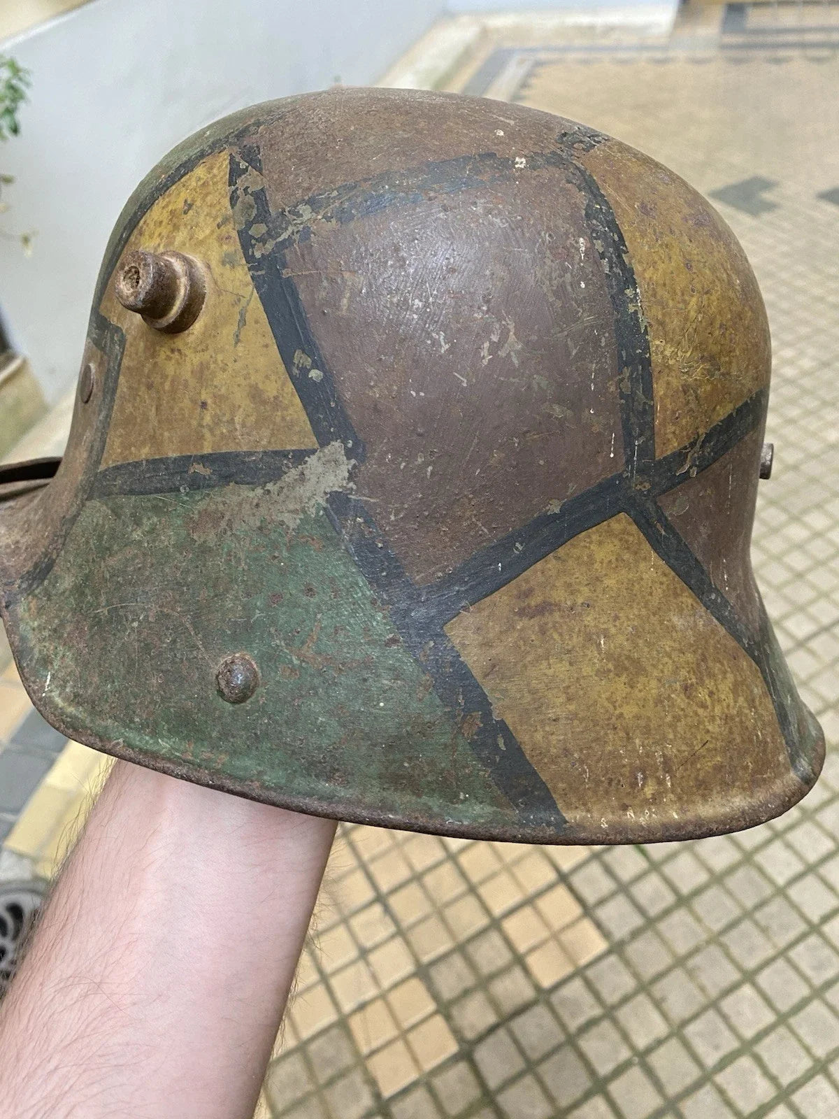 Casque allemand mod.16 camouflé tortue