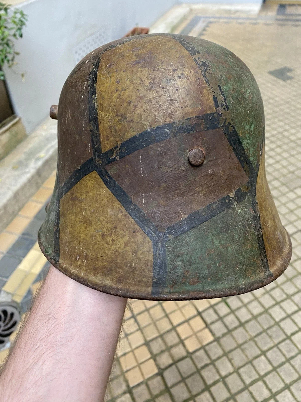 Casque allemand mod.16 camouflé tortue