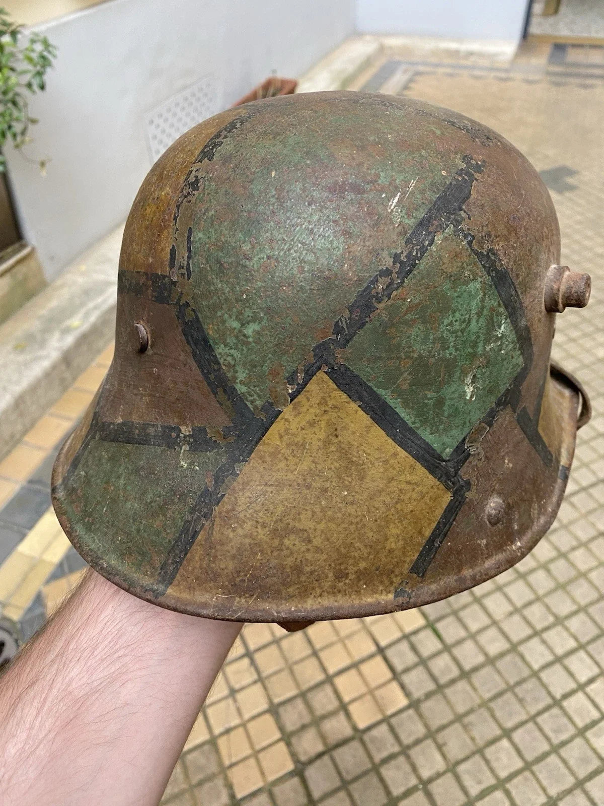 Casque allemand mod.16 camouflé tortue