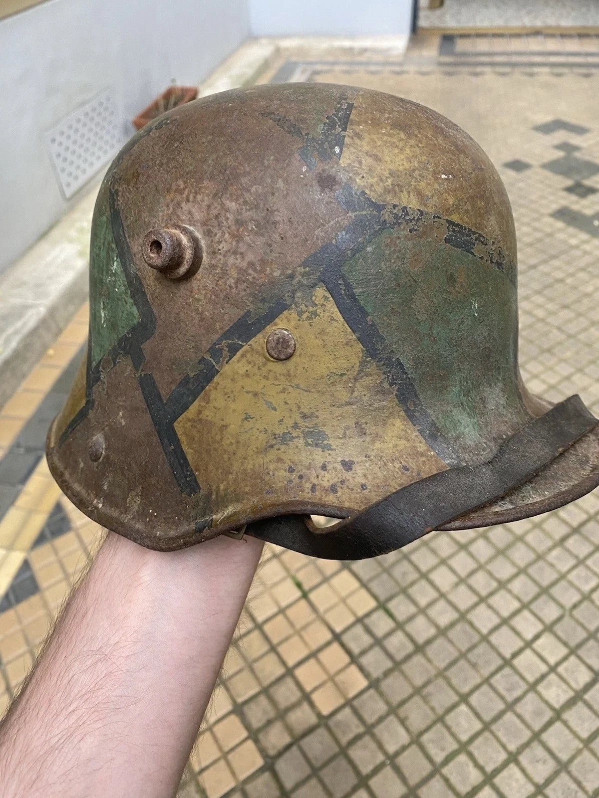 Casque allemand mod.16 camouflé tortue