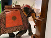 Sculpture paire de grands éléphants indiens anciens