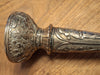 Paire de chandeliers persans authentiques en argent massif