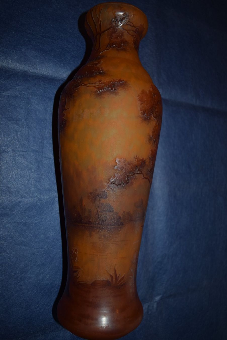 Vase Daum pièce d'exception de la manufacture lorraine