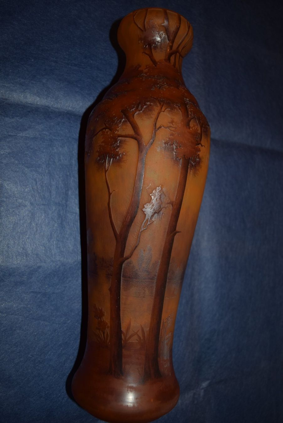 Vase Daum pièce d'exception de la manufacture lorraine