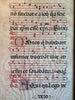 Feuille encadrée d'un antiphonaire, manuscrit enluminé en latin