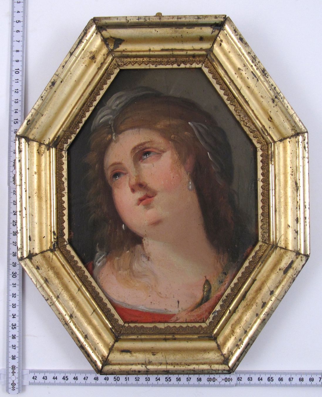 Peinture à l'huile Successeur de Guido Reni (1575-1642) Cléopâtre