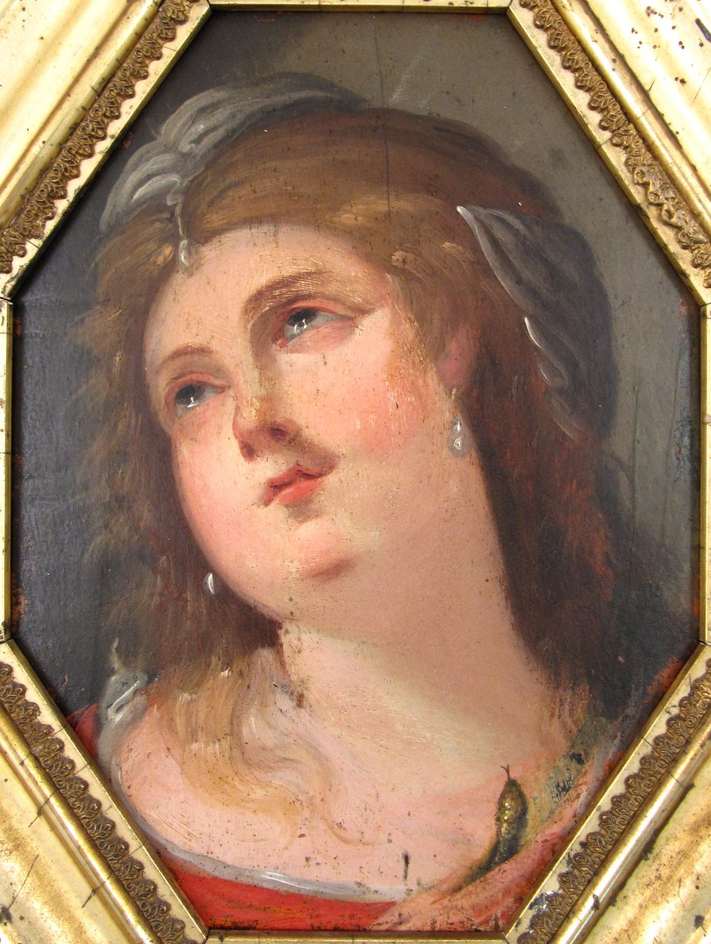 Peinture à l'huile Successeur de Guido Reni (1575-1642) Cléopâtre