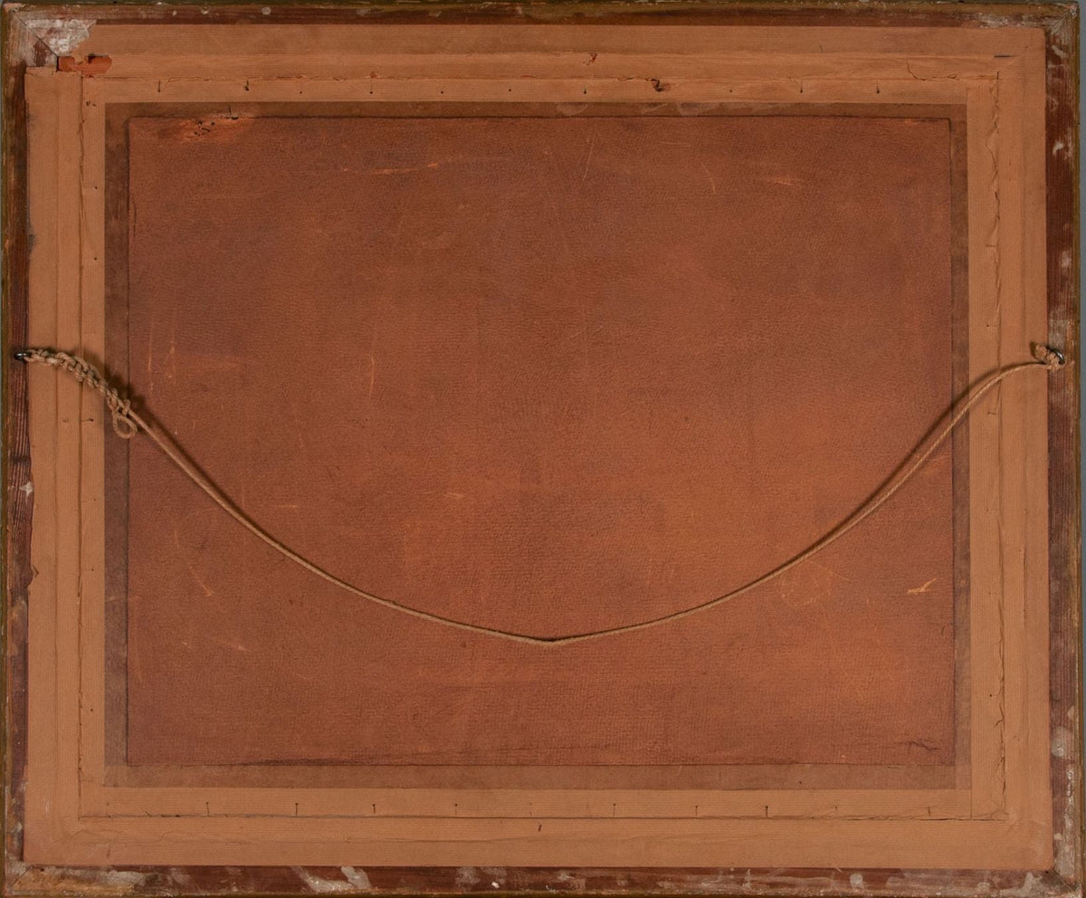 Tableau ancien Aquarelle sur parchemin du XIXe siècle