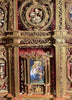 Reliquaire du XVIIIe siècle façon retable aux 21  reliques