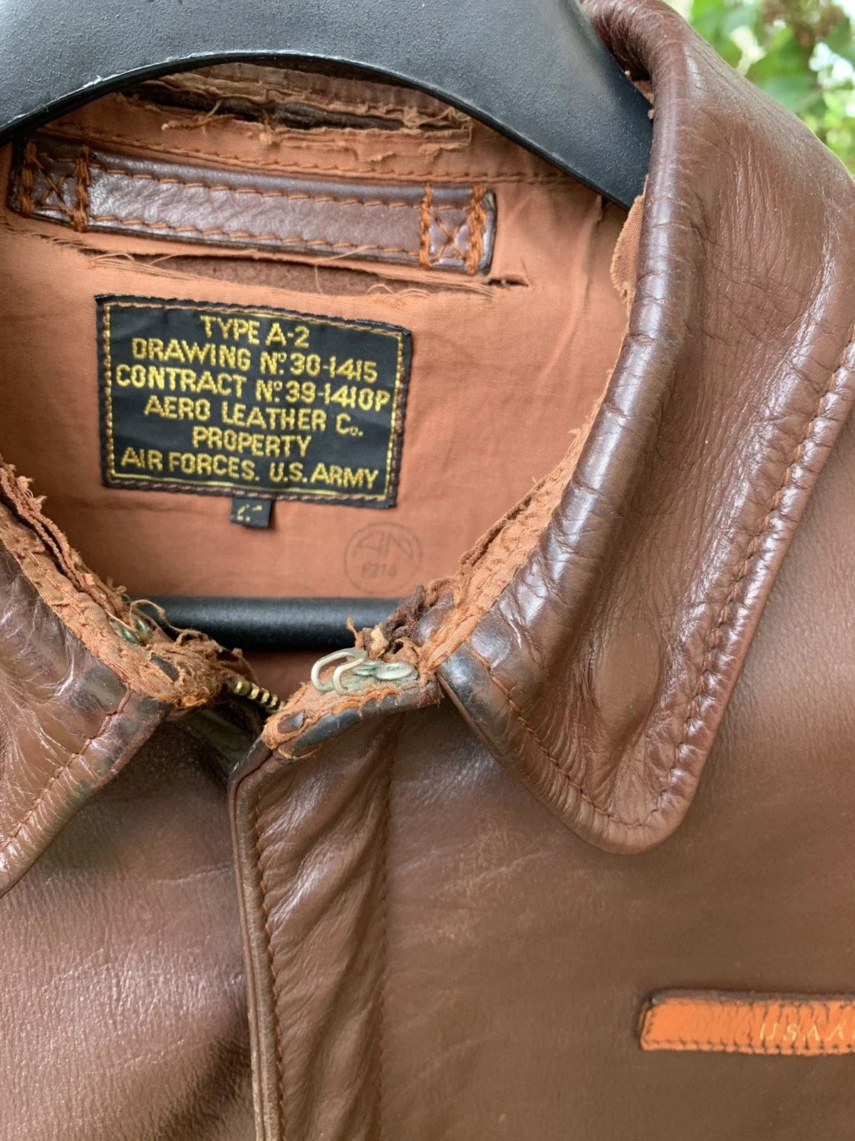 Blouson a2 d’aviateur us ancienne