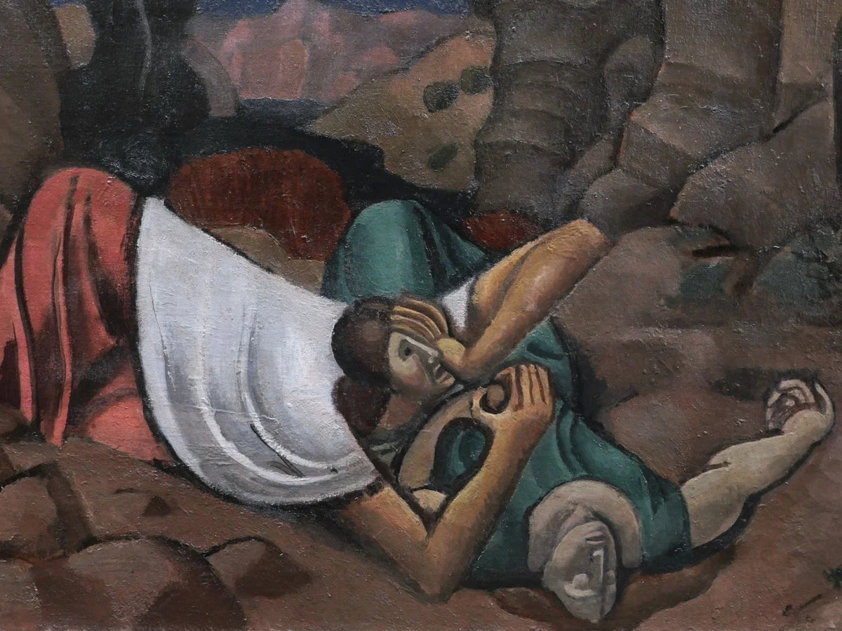 Tableau art moderne abel caïn bible