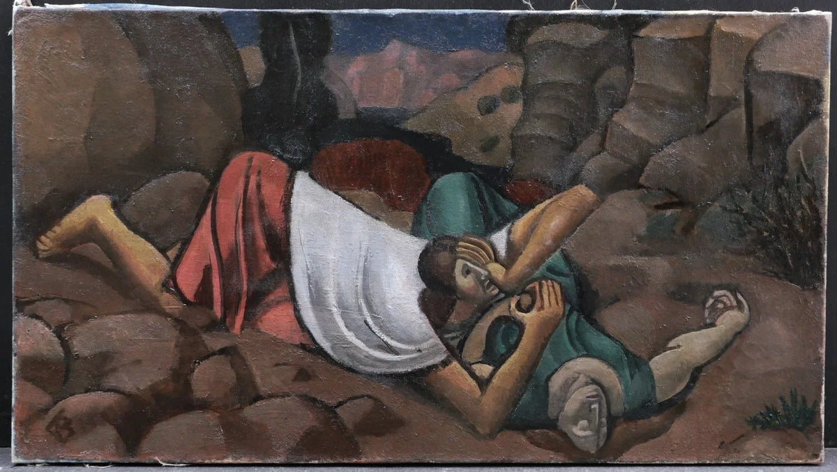 Tableau art moderne abel caïn bible