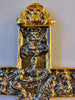 Croix baroque en relief tridimensionnelle du XVIIe/XVIIIe siècle