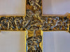 Croix baroque en relief tridimensionnelle du XVIIe/XVIIIe siècle