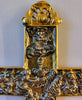 Croix baroque en relief tridimensionnelle du XVIIe/XVIIIe siècle