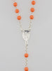 Chapelet en Argent Massif et Perles de Corail
