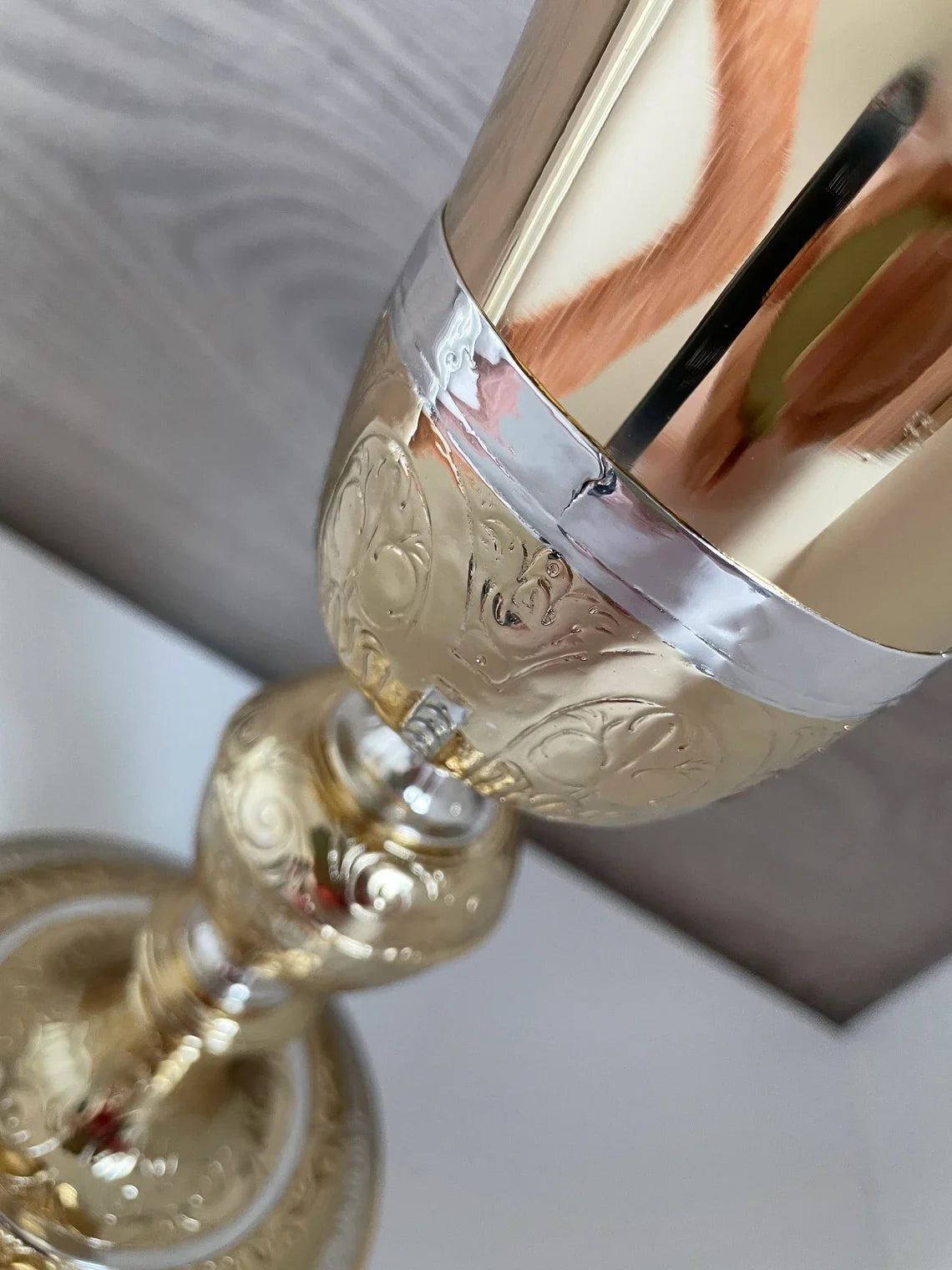 Calice épiscopal en bronze de la fin du XVIIIe siècle