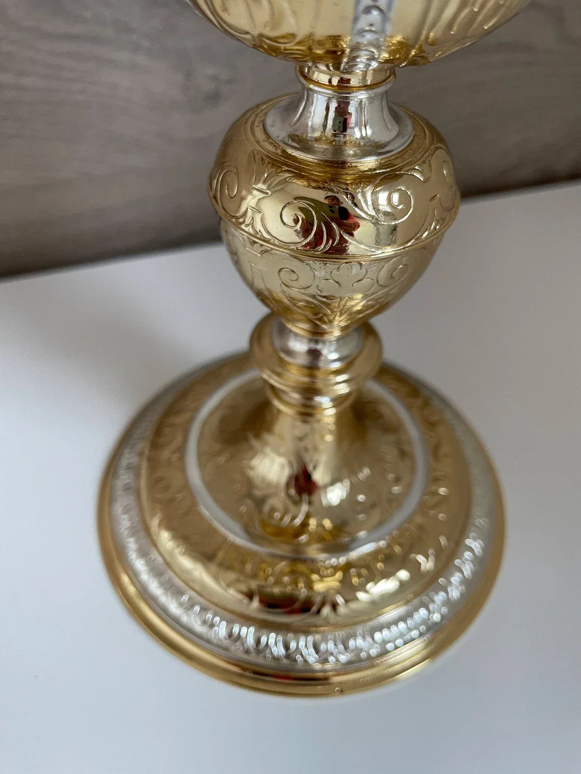 Calice épiscopal en bronze de la fin du XVIIIe siècle