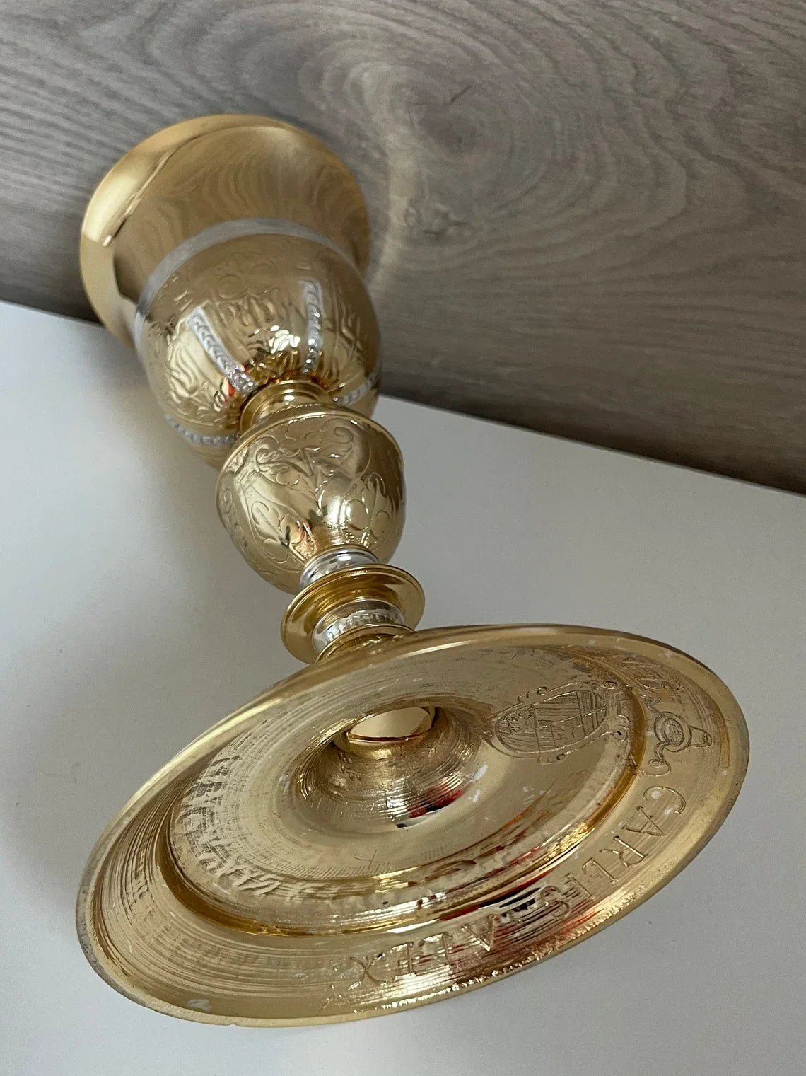 Calice épiscopal en bronze de la fin du XVIIIe siècle