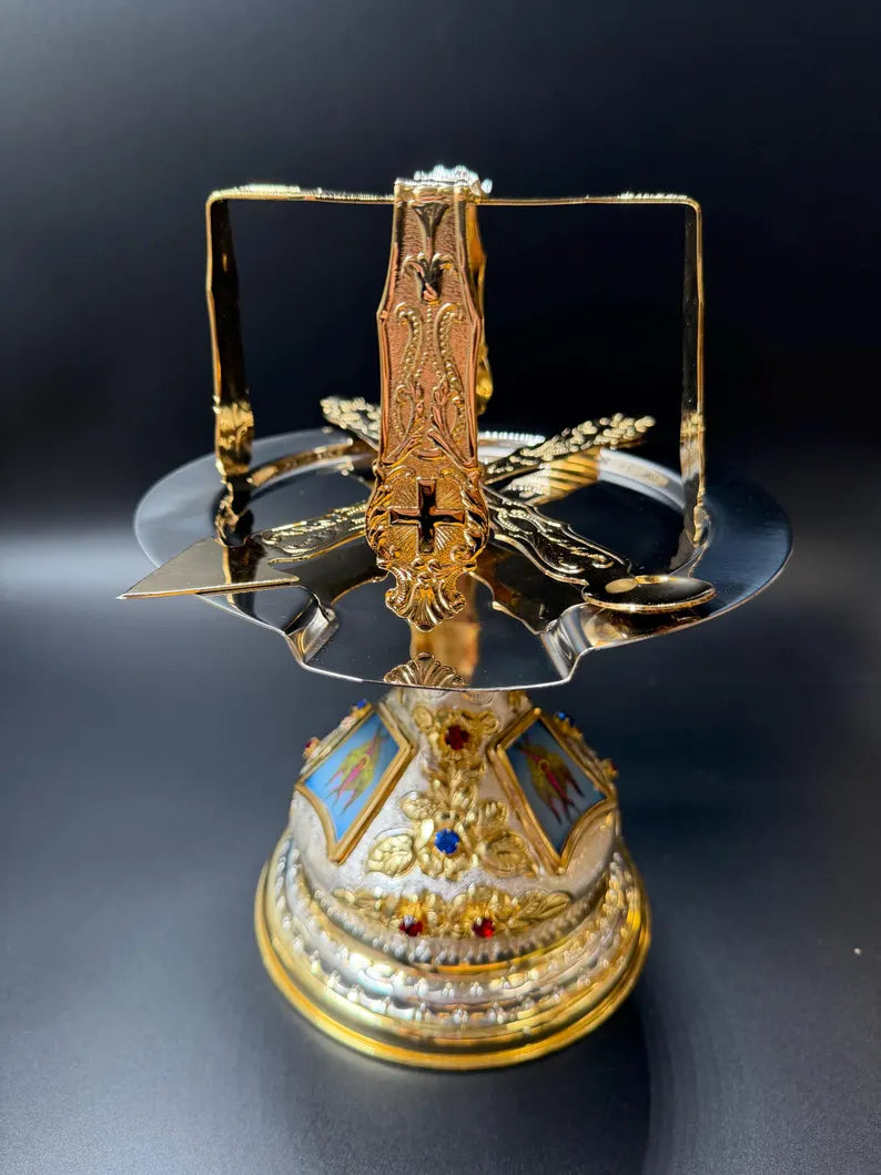Ensemble de calices liturgiques fabriqués à la main
